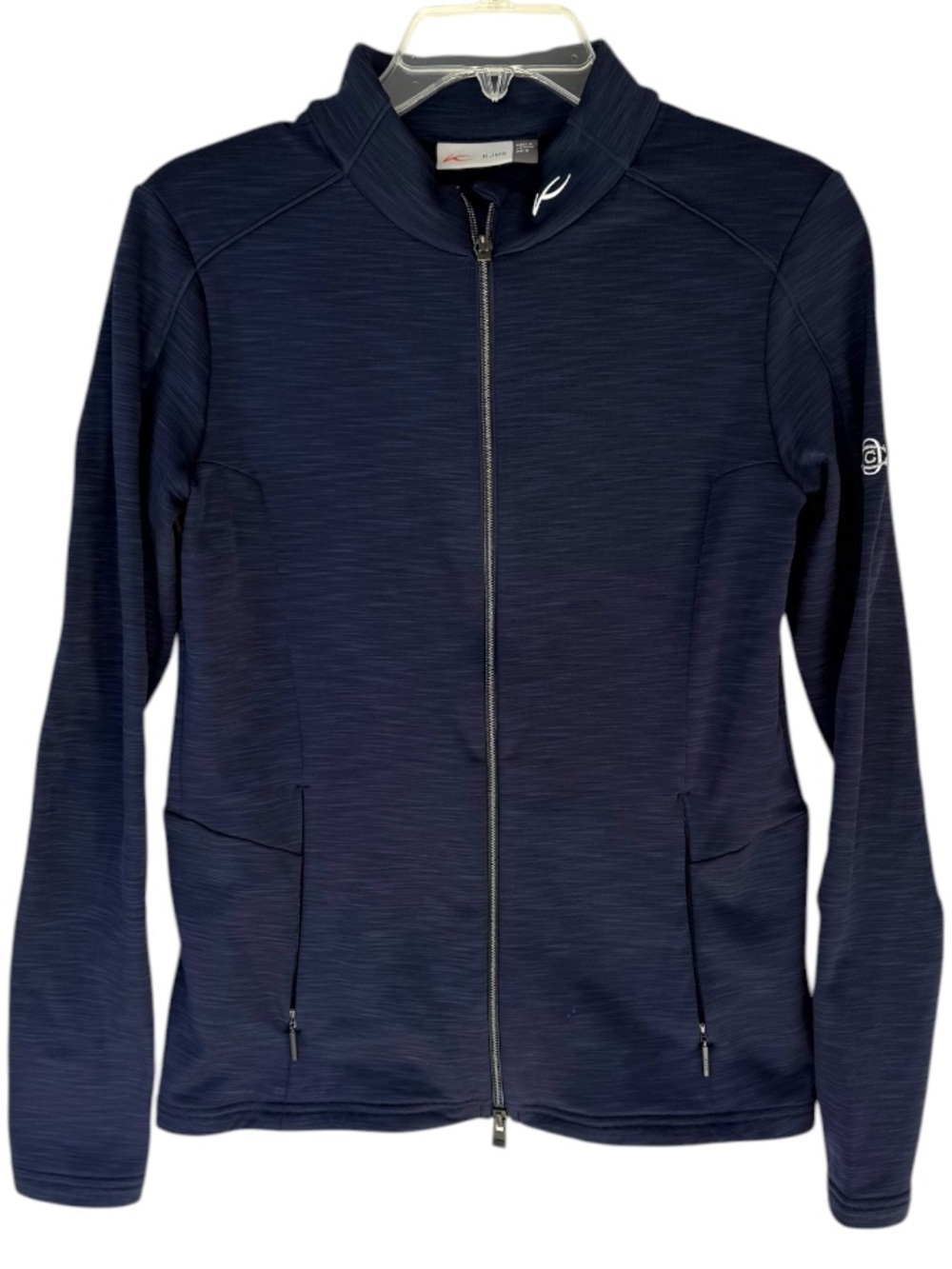 KJUS Women’s Navy Full Zip Performance Jacket Stretch Golf Athleisure Small